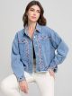 Giacca di jeans ricamata
