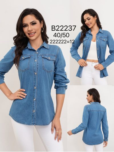 Camisa denim bolsillos 2