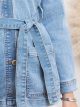 Chaqueta denim cinturón