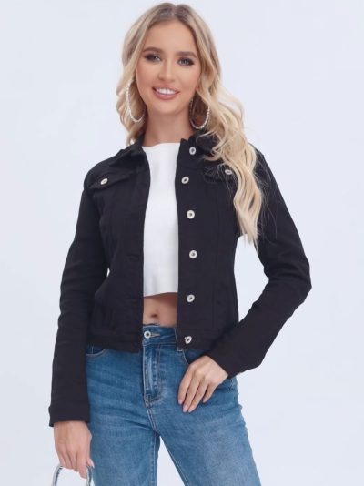 Cazadora denim clásica talla grande