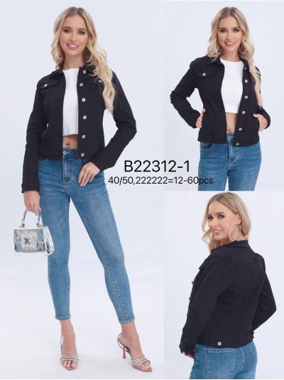 Cazadora denim clásica talla grande 2