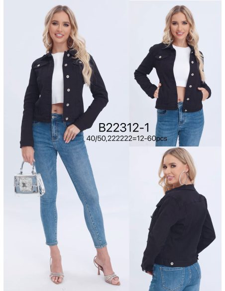 Cazadora denim clásica talla grande