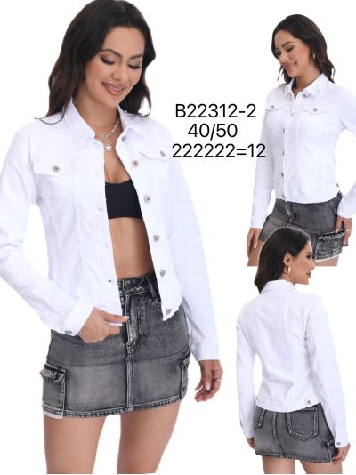 Cazadora denim clásica talla grande 2