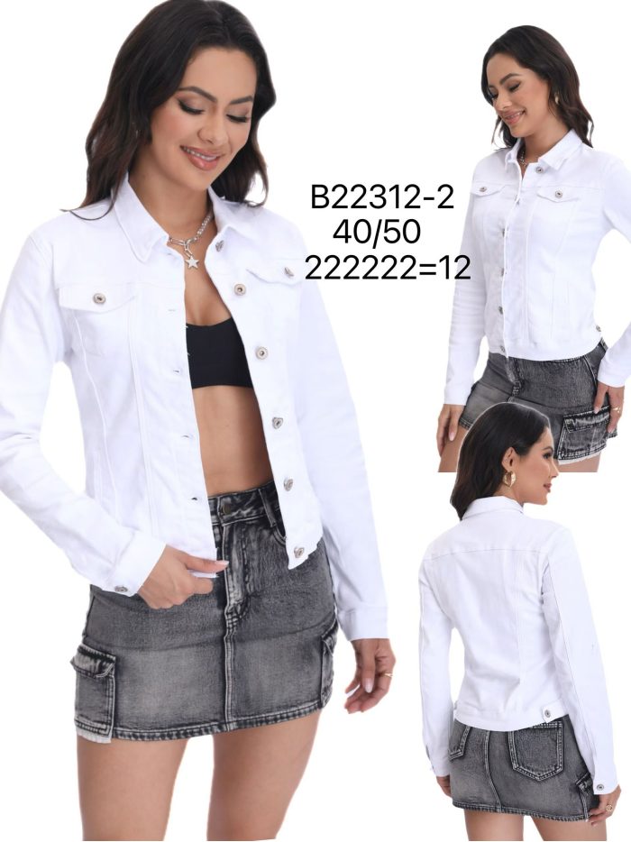 Cazadora denim clásica talla grande