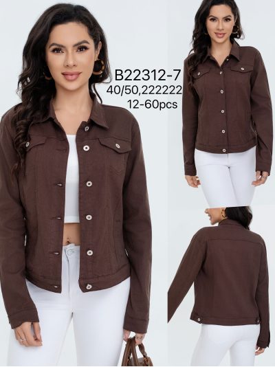 Cazadora denim clásica talla grande 2