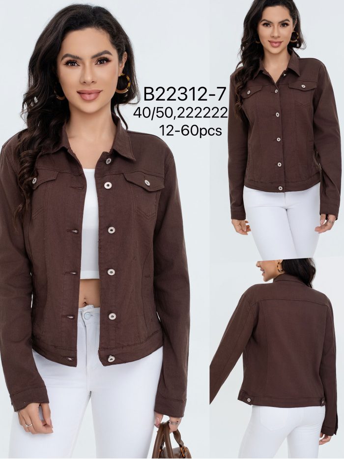 Cazadora denim clásica talla grande