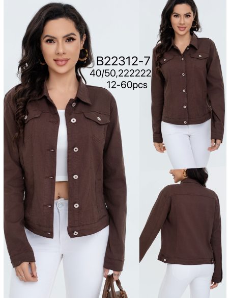 Cazadora denim clásica talla grande