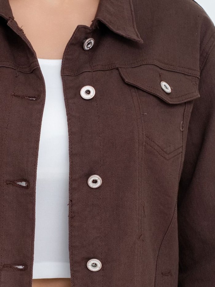 Cazadora denim clásica talla grande