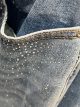 Jeans mit Strass und Spitzenbund