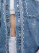 Embroidered denim overshirt