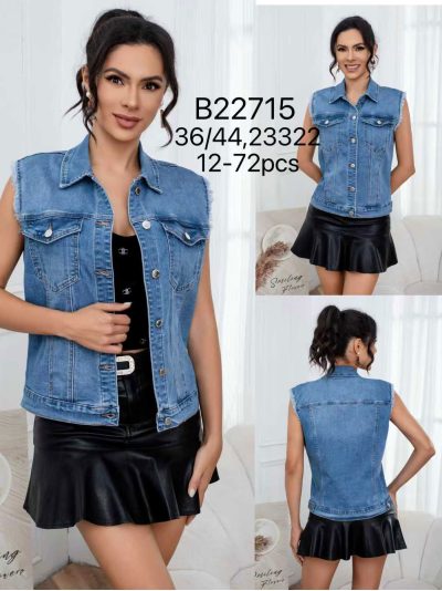 Chaleco denim desflecado 2