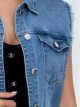 Chaleco denim desflecado