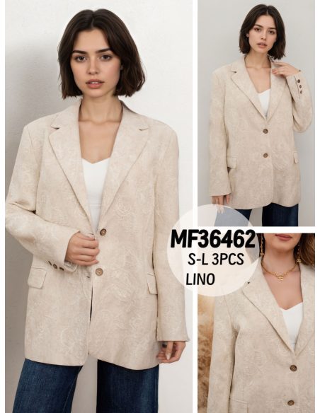 Blazer lino bordado