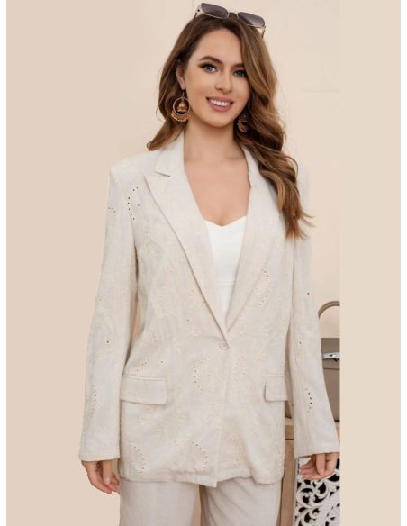 Blazer lino calado