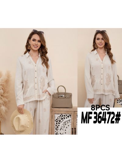 Camisa lino bordado paisley 2