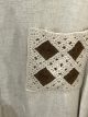 Sobrecamisa lino bolsillos crochet