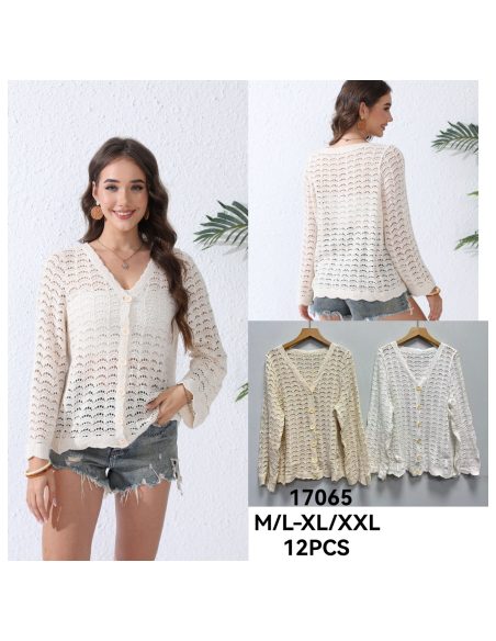 Gilet ajouré au crochet