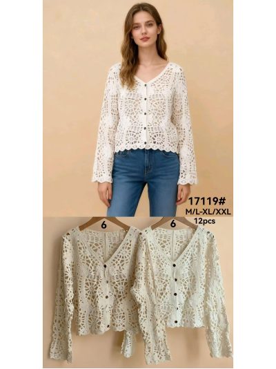 Cárdigan crochet botones 2