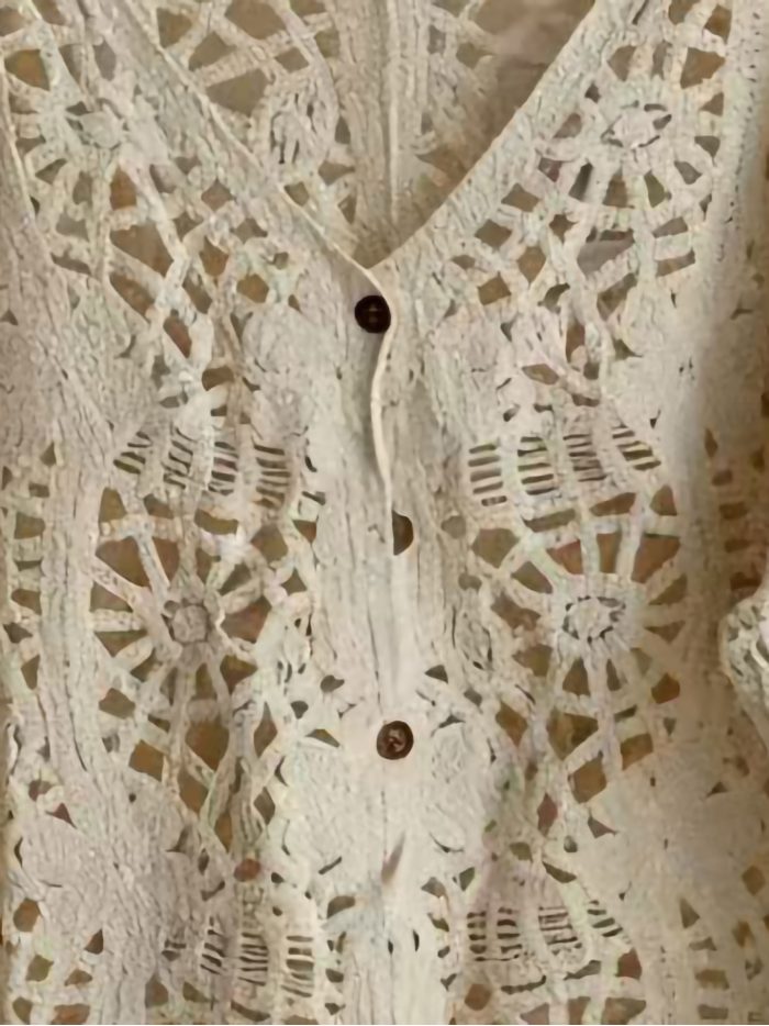 Häkel-Cardigan mit Knöpfen