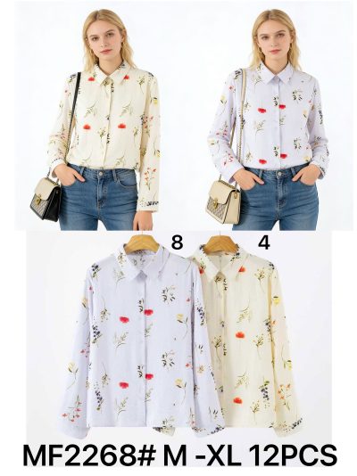 Camisa estampada flores 2