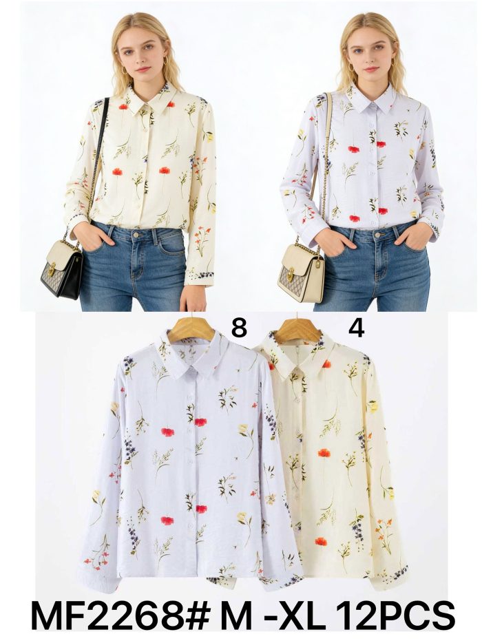 Camisa estampada flores