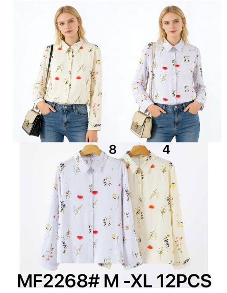 Camisa estampada flores
