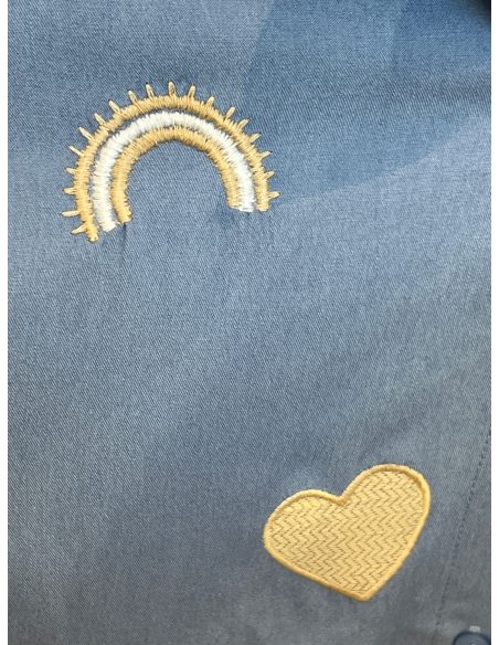 Tencel-Denim bestickte Hemd