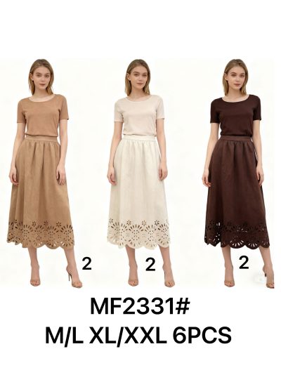 Falda midi antelina calado 2