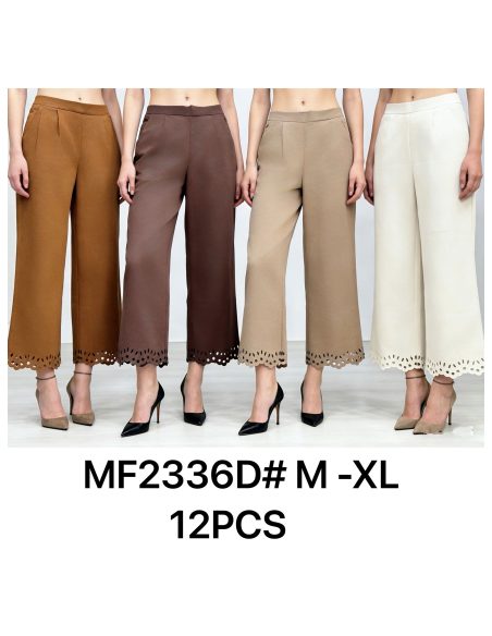 Pantalón culotte antelina calado