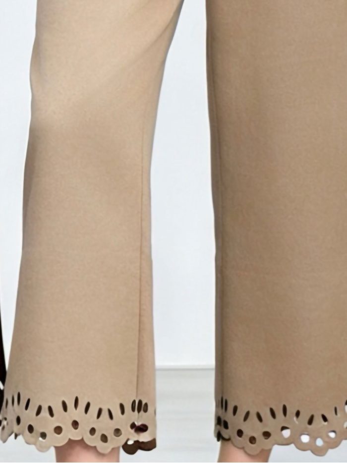 Pantalón culotte antelina calado