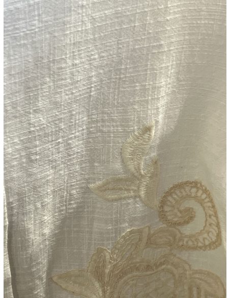 Camisa bordado efecto lino