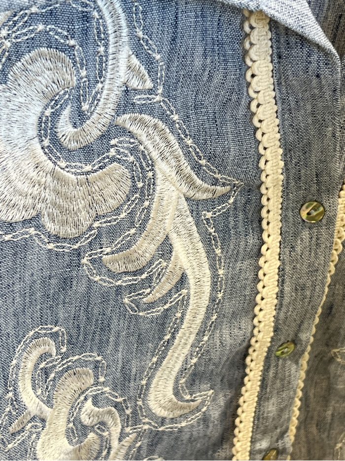 Camisa bordada puntillas