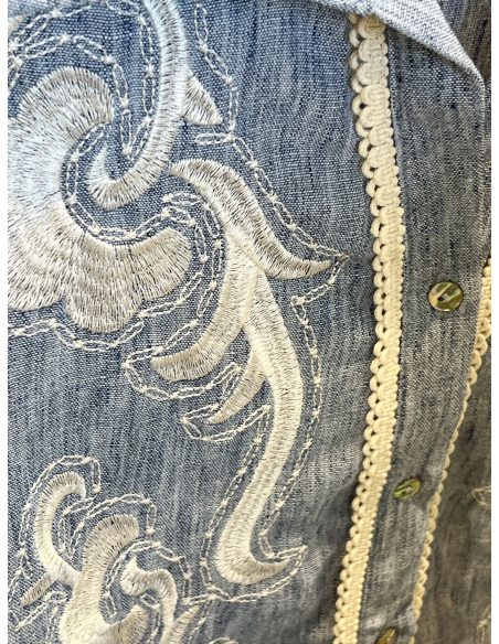 Camisa bordada puntillas