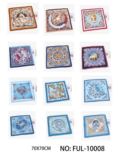 Pañuelo pequeño efecto seda estampado 2