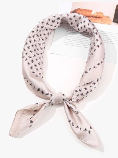 Pañuelo pequeño efecto seda mini paisley