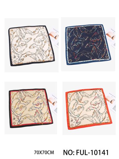 Pañuelo pequeño efecto seda cadena ecuestre 2