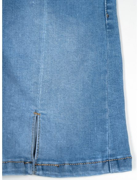 Denim mini skirt