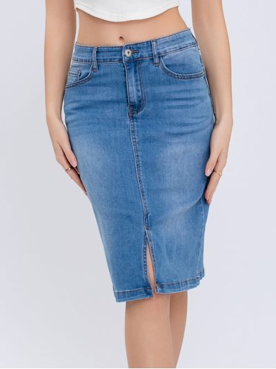 Denim basic skirt
