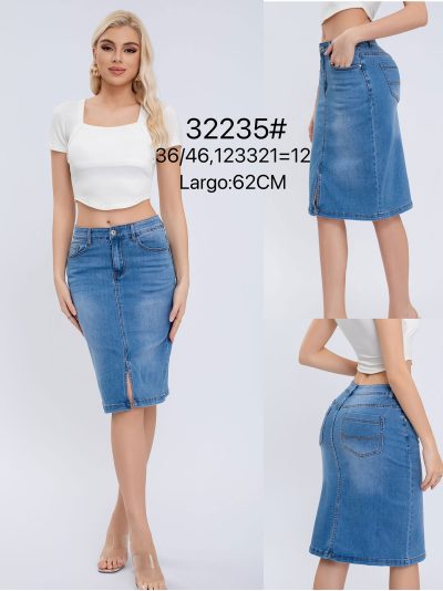 Denim basic skirt 2