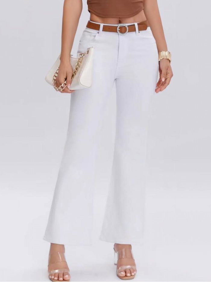 Jeans flare cinturón