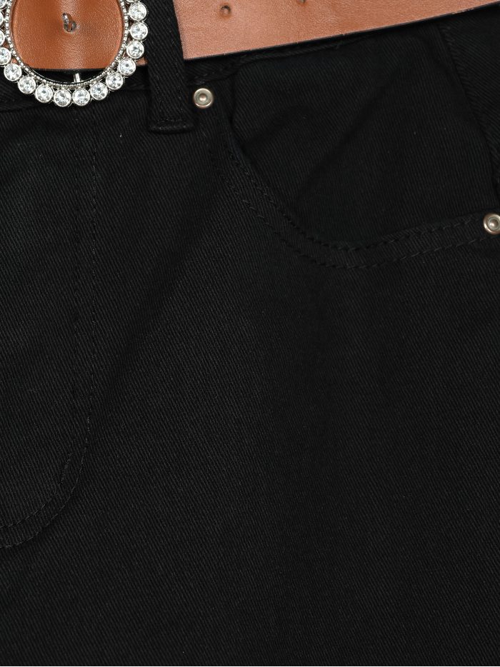 Jeans flare cinturón