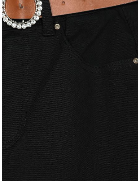 Jeans flare cinturón