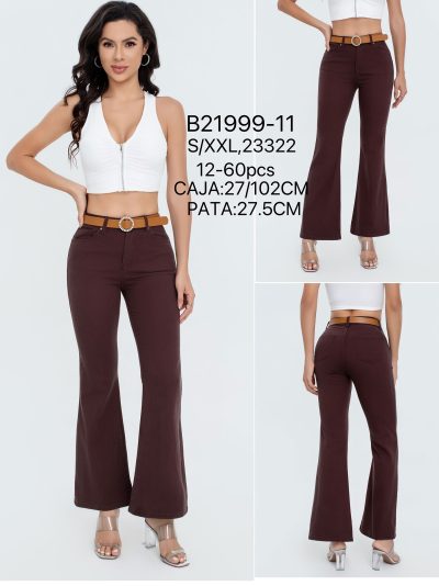 Jeans flare cinturón 2