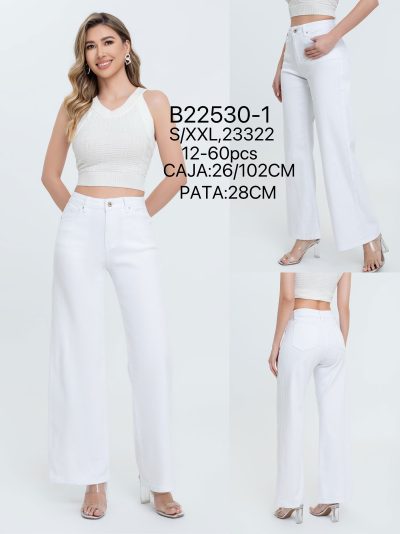 Pantalón vaquero wide leg 2