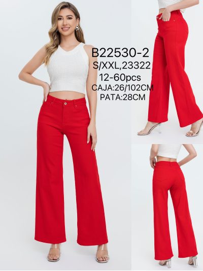 Pantalón vaquero wide leg 2
