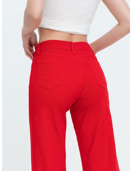 Weit geschnittene Jeanshose