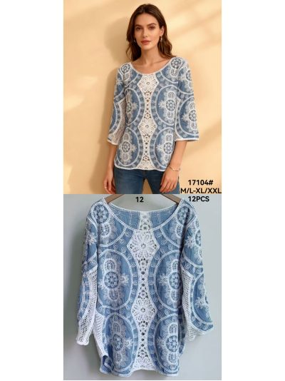 Blusa bordada guipur 2