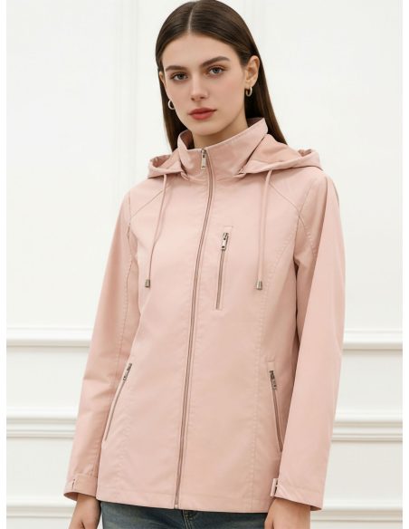 Parka capucha y bolsillo