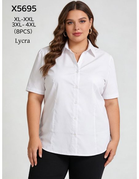 T-shirt à manches courtes en lycra grande taille