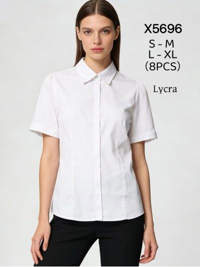 Camisa entallada manga corta lycra 2